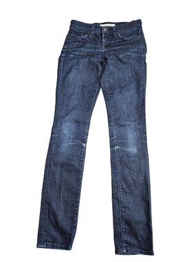 J Brand Skinny Leg Jeans Womens 24 Blue Dark Wash Low Rise Stretch Denim Eclipse